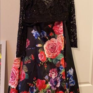 Formal dress Only worn for pictures. Never got my prom and dress sits.